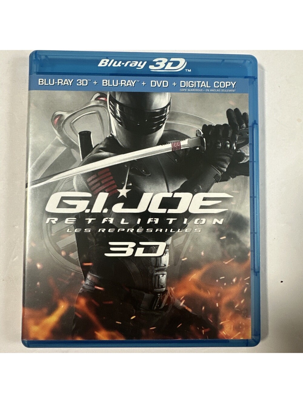 G.I. Joe Retaliation 3D Blu-ray + Blu-ray + DVD 3-Disc Set 2013